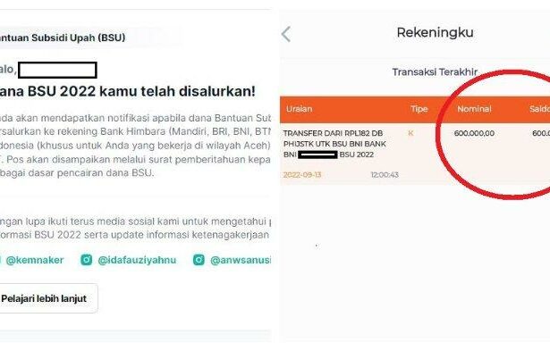 BSU, BSU Tahap 2, BSU Cair, BRI, BNI, BSU Cair 2022, Kemnaker, BSU BPJS